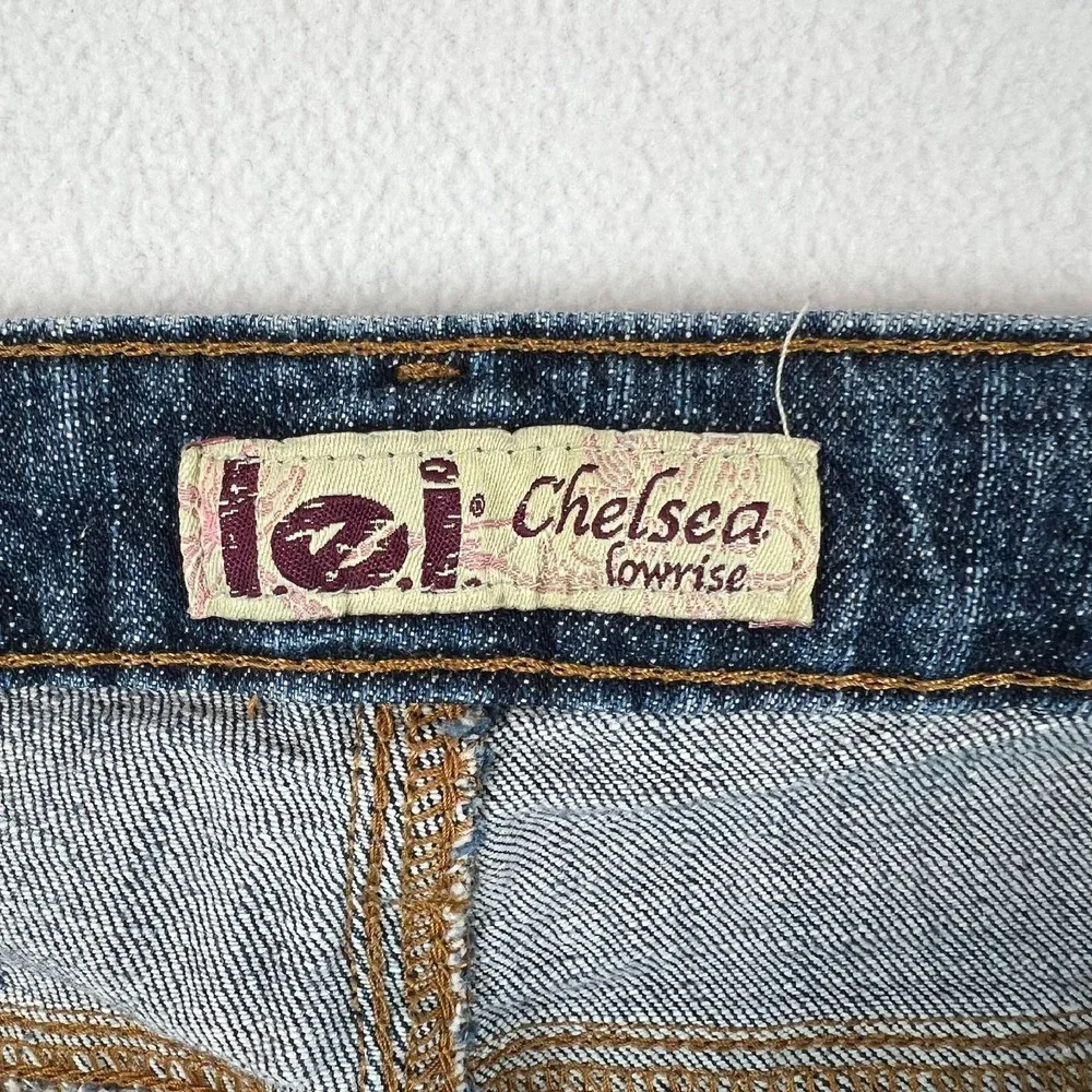 Vintage L.e.i. Chelsea Low Rise Jeans‎ Womens 7 Bootcut Denim Dark Wash Y2K 90s